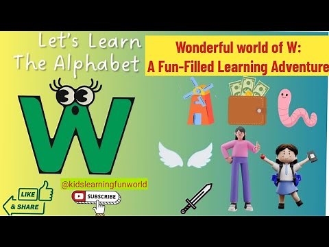 Learn Letter W-How to trace letter W-Letter W activities-Letter W