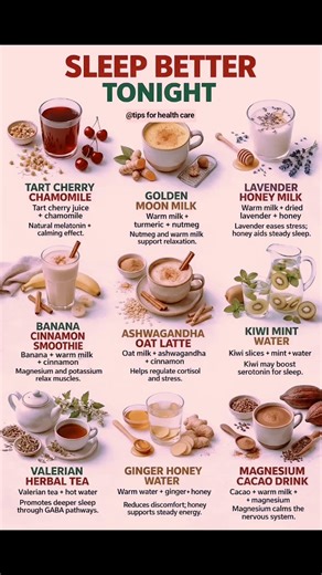 Sleep Better Tonight Naturally 🌙 | Best Night Drinks for Deep Sleep & Relaxation |#shorts #viral