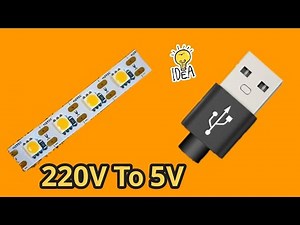 How to Install LED Light Strips the usb.شريط ليد 220v إلى 5v