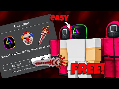🤯 NEW! Free Squid Game Mask + 20 Free Roblox Items You Can Claim NOW (2025) | Roblox free items