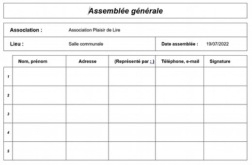 ᐉ Modèle Feuille De Présence Word, Pdf Ou Excel | SOS Excel