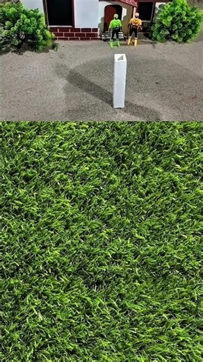 Mini Tractor Brings Cement Pillar | DIY Mini Construction Scene | Science Project