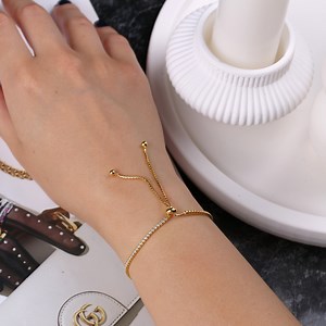 Tennis Bracelet, Sterling Silver Sparkling CZ Diamond Tennis Bracelet, Tennis Bolo Bracelet With Slider Clasp, Adjustable Tennis Bracelet - Etsy