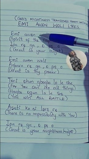 Emi Awon Woli Lyrics and English Subtitle #tundeonijoba #lyrics #trendingshorts #faith #faithdome