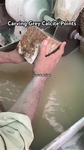 Mastering Grey Calcite Point Carving Techniques