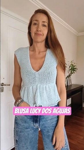 Tu primera blusa tejida en dos agujas! Fácil, ideal para principiantes 👏 TUTORIAL completo #tricot