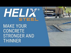 Make Your Concrete Stronger and Thinner with Helix Micro Rebar