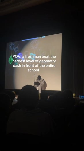 Freshman Triumphs in Geometry Dash Challenge