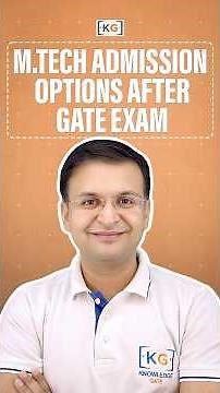 M.Tech Admission Options after GATE Exam #gateexam