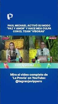 ✌️ 🐍 Paul Michael hizo un mea culpa frente al team "Víboras". 🐍