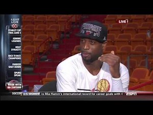 June 20, 2013 - ESPN - Dwyane Wade Interview - 2013 NBA Finals Game 07 (Heat Vs Spurs)
