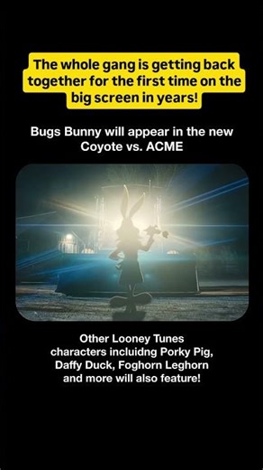 Bugs Bunny Will Appear in Coyote vs ACME!
