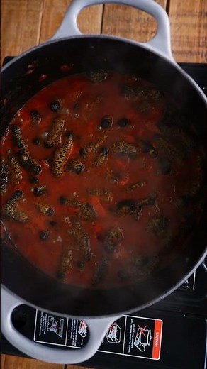 Mopane worms recipe