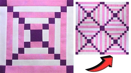 Easy Blow Me a Kiss Quilt Block Tutorial