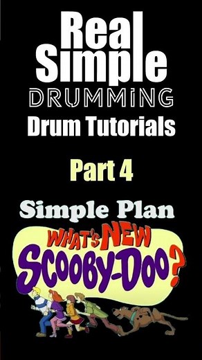 Drum Lesson - How to play What's New Scooby Doo? by Simple Plan - Part 4 #halloween #drumtutorial