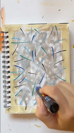 Simple (and EASY) Art Journaling with Tempera Paint Sticks and Posca Markers #dailyart #easyart