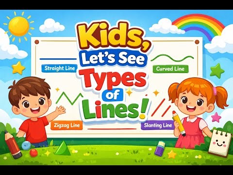 Lines for Kids | Learn Types of Lines | VISYAN