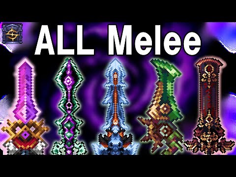 All Melee Class Weapons - Terraria Calamity Entropy Mod -