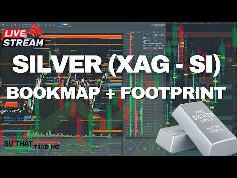 🔴 Livestream SI future XAGUSD | Sử dụng Bookmap & Footprint Scalping Bạc Silver #bookmap #footprint