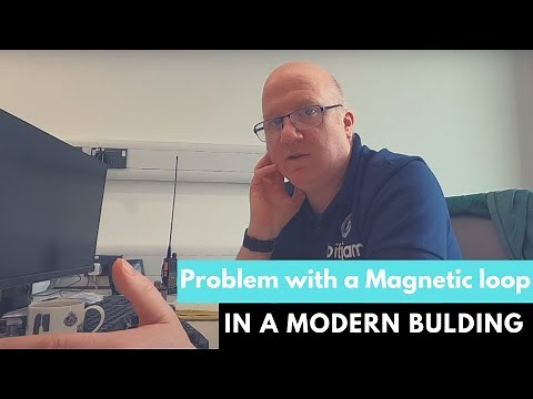 Using a magnetic loop indoor antenna in a modern building