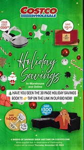 🎄🎅🏻It’s that tiiiiiimmmmeee!!! If you haven’t seen the huge 30 page Costco holiday savings book yet or need a refresher, 👉Tap on the link in our bio now!! #costcodeals #costco | Costco Deals