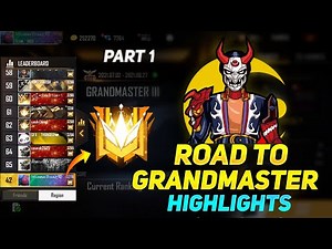 Road to Grandmaster in 15 Hours - Highlights (Part 1)- Free Fire Hindi - Munna Bhai Gaming