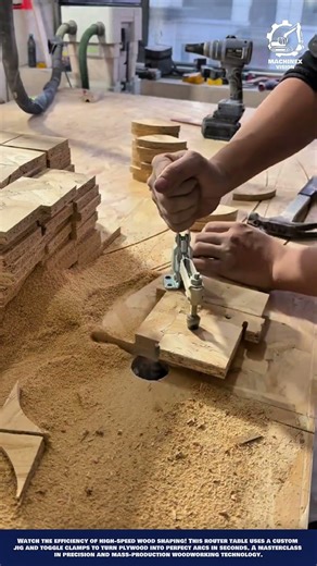 Precision Machine Wood Router Table for High-Speed Curved Component Production