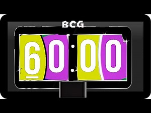 BCG 1 Hour Countdown (4 Wheels Colorful Spin Timer) Remix BCG Ticking Clock Timer