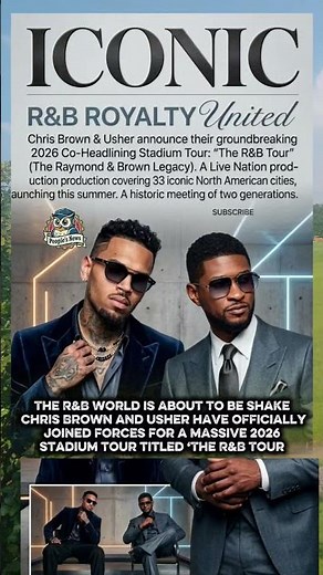 Chris Brown & Usher Unite for Explosive 2026 Stadium Tour – R&B History in the Making #chrisbrown