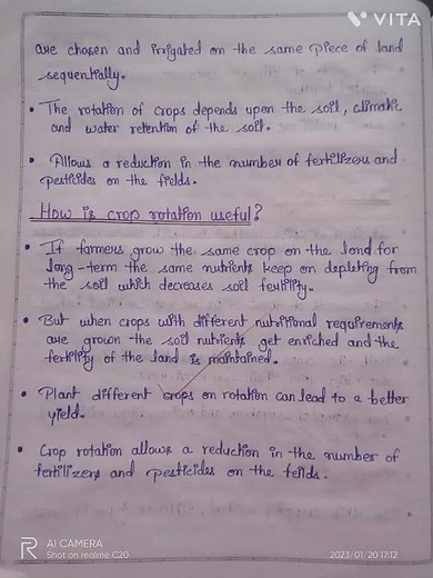 class 9 science chapter 15 | improvement in food resources | handwritten. notes