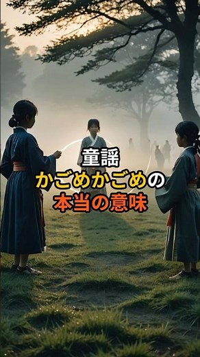 童謡かごめかごめの本当の意味 #都市伝説 #歴史 #伝承 #伝説 #闇 #ホラー #日本 #世界