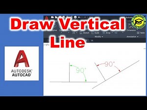 How To Draw Vertical Line In AutoCAD? Vertical Line | AutoCAD