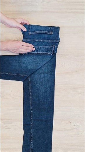 The laundry pro’s hack for folding jeans perfectly