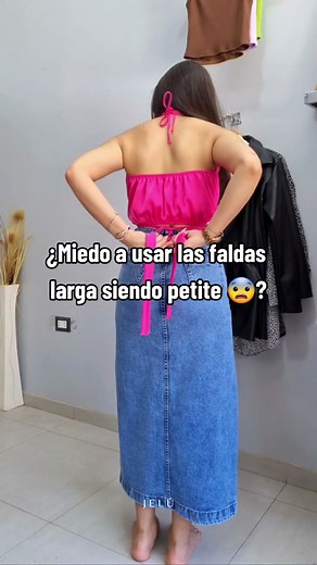 Faldas largas para lucir alta y estilizada
