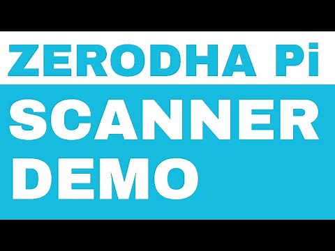 Zerodha Pi Scanner Tutorial