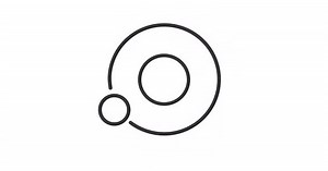 Minimalist Orbiting Circle Animation