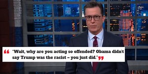 Stephen Colbert catches the moment Fox News 'implies Trump is racist'