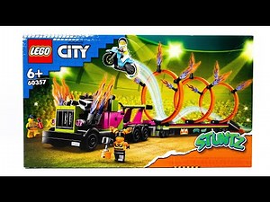 LEGO CITY 60357 Stunt Truck & Ring of Fire Challenge Speed Build