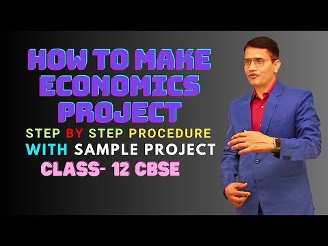 How to make economics project class 12 | economics project