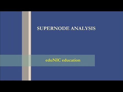 supernode analysis - how to solve problems