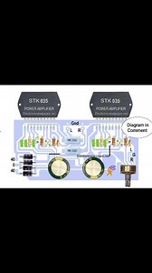 35K views · 295 reactions | Amplifier circuit using STK035 #amplifier #diagram #PCB #sound #music #electronics #reelsvideoシ #viralreelsシ #reelsfbシ #tranding | Electrical and electronics engineering-EEE | Facebook