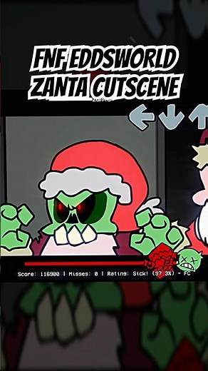 FNF EDDSWORLD ZANTA CUTSCENE #fnf #zanta #eddsworld #animation