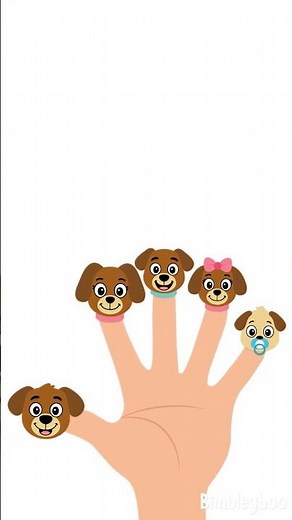 Daddy & Mommy Dog Finger Family | Kids Finger Family Song | Nursery Rhymes | Bimbleyboo #shorts