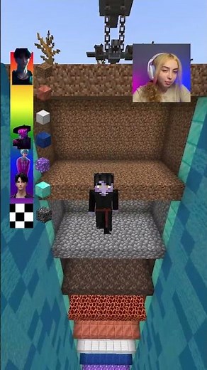 Falling Challenge 🤣☺#minecraft