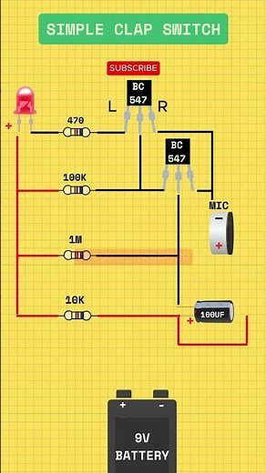 simple clap switch project 👏 #diy #circuitcrafted #electronic #accircuits