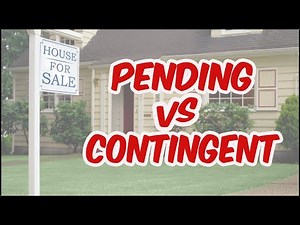 Pending vs Contingent Home Sale Contingency