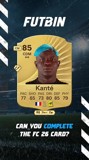 Completa la tarjeta FC 26: ¿puedes hacerlo?
