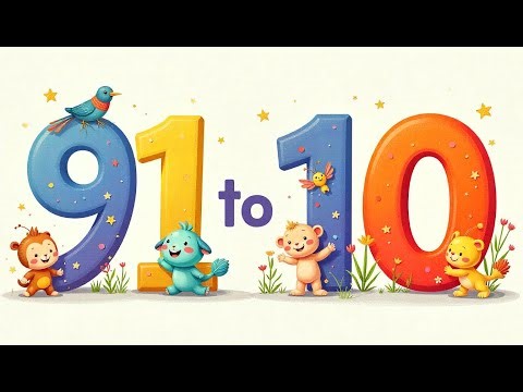 Learn Numbers 91 to 100 🔢 | Fun Counting for Kids | Kids Little Star🌟