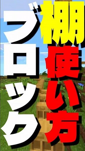 【#マイクラ 】知らなきゃ損する棚ブロックの秘密！