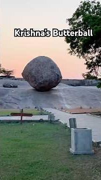 Krishna’s Butterball The Natural Wonder in Mahabalipuram #cavetemple #mamallapuram #tamilnadu